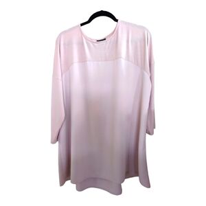 J Jill Wearever Collection Dusty Rose Lagenlook Tunic Size XL Flaws
